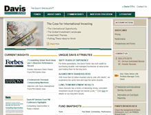Tablet Screenshot of davisfunds.com